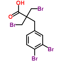 3-Bromo-2-(bromomethyl)-2-(3,4-dibromobenzyl)propanoic acid Structure