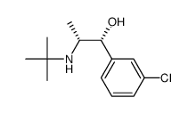 3-氯-alpha-[1-(叔丁基氨基)乙基]苯甲醇结构式
