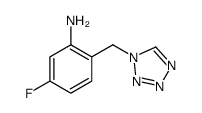 5-fluoro-2-(tetrazol-1-ylmethyl)aniline Structure