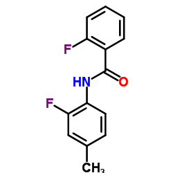 2-Fluoro-N-(2-fluoro-4-methylphenyl)benzamide Structure