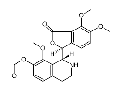 1(3H)-Isobenzofuranone, 6,7-dimethoxy-3-[(5R)-5,6,7,8-tetrahydro-4-methoxy-1,3-dioxolo[4,5-g]isoquinolin-5-yl]-, (3S) Structure