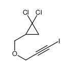 1,1-dichloro-2-(3-iodoprop-2-ynoxymethyl)cyclopropane Structure