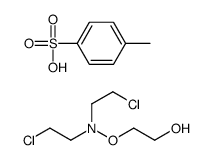 2-[bis(2-chloroethyl)aminooxy]ethanol,4-methylbenzenesulfonic acid Structure