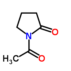 1-乙酰基-2-吡咯烷酮结构式