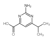 2-氨基-6-异丙基嘧啶-4-羧酸结构式