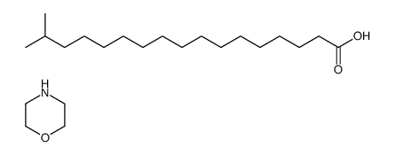 isooctadecanoic acid, compound with morpholine (1:1) Structure