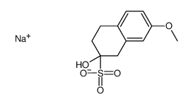 sodium 1,2,3,4-tetrahydro-2-hydroxy-7-methoxynaphthalene-2-sulphonate结构式