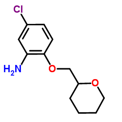 5-Chloro-2-(tetrahydro-2H-pyran-2-ylmethoxy)aniline Structure