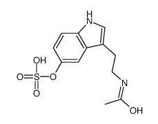 [3-(2-acetamidoethyl)-1H-indol-5-yl] hydrogen sulfate Structure