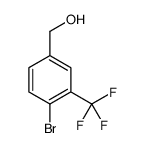 (4-溴-3-(三氟甲基)苯基)甲醇结构式