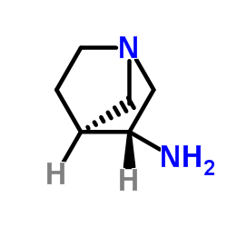 2R-1-氮杂双环[2.2.1]-2-庚胺结构式