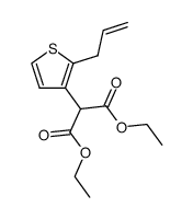 diethyl (2-allyl-3-thienyl)malonate Structure