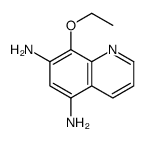 (6CI)-5,7-二氨基-8-乙氧基喹啉结构式
