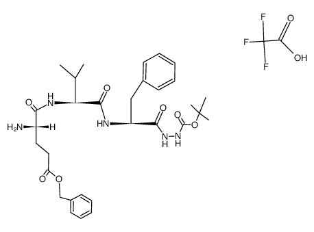 H-Glu(OBzl)-Val-Tyr-N2H2Boc*TFA Structure
