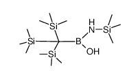 hydroxy{(trimethylsilyl)amino}{tris(trimethylsilyl)methyl}borane Structure