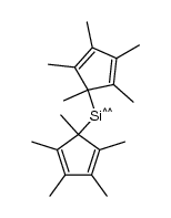 bis(pentamethylcyclopentadienyl)silicon Structure