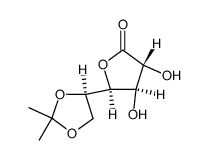 5,6-di-O-isopropylidene-D-glucono-1,4-lactone Structure