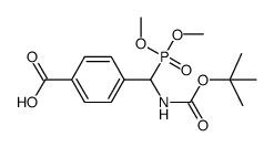 4-[tert-butoxycarbonylamino-(dimethoxy-phosphoryl)-methyl]-benzoic acid结构式