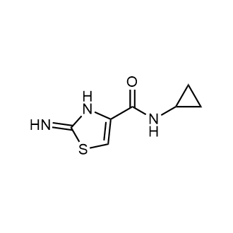N-环丙基-2-亚氨基-2,3-二氢噻唑-4-甲酰胺结构式