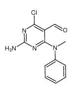 2-amino-4-chloro-6-[methyl(phenyl)amino]pyrimidine-5-carbaldehyde Structure