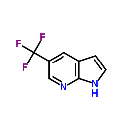 5-三氟甲基-1H-吡唑并[2,3-B]吡啶结构式