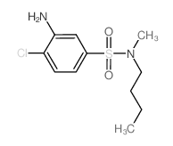 3-Amino-N-butyl-4-chloro-N-methylbenzenesulfonamide Structure