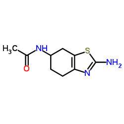6-乙酰胺基-2-氨基-4,5,6,7-四氢苯并噻唑结构式