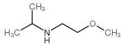 N-(2-甲氧乙基)异丙胺结构式
