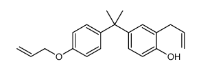 4-[2-(4-prop-2-enoxyphenyl)propan-2-yl]-2-prop-2-enylphenol结构式