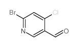 6-溴-4-氯-3-吡啶甲醛结构式