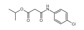 isopropyl N-(4-chlorophenyl)malonamate结构式