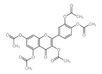 Quercetin pentaacetate结构式