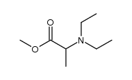 methyl 2-diethylamino-propionate结构式