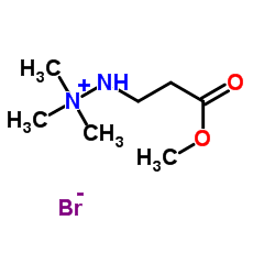 3-(2,2,2-Trimethylhydrazinyl)-propanoic acid methyl ester bromide Structure