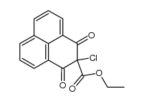 2-chloro-1,3-dioxo-2,3-dihydro-1H-phenalene-2-carboxylic acid ethyl ester Structure