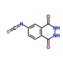 2,3-二氢-6-异硫氰酸基-1,4-酞嗪二酮结构式