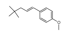 trans-4,4-Dimethyl-1-(p-methoxyphenyl)1-penten Structure