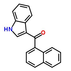 3-(1-萘甲酰基)吲哚结构式