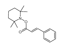 (E)-cinnamic acid 2,2,6,6-tetramethyl-piperidin-1-yl ester结构式
