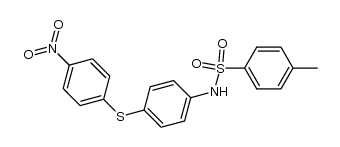 4'-nitro-4-N-tosylaminodiphenyl sulfide结构式