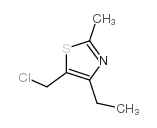 5-(氯甲基)-4-乙基-2-甲基-1,3-噻唑结构式