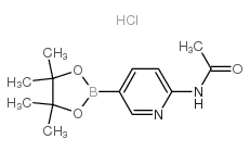 N-(5-(4,4,5,5-TETRAMETHYL-1,3,2-DIOXABOROLAN-2-YL)PYRIDIN-2-YL)ACETAMIDE HYDROCHLORIDE Structure