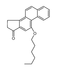 11-hexoxy-15,16-dihydrocyclopenta[a]phenanthren-17-one Structure