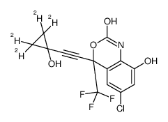 (Rac)-8,14-Dihydroxy Efavirenz-d4 Structure