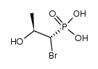 (1-bromo-2-hydroxypropyl)phosphonic acid Structure