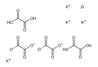 四氧醛酸根锆(IV)酸钾结构式