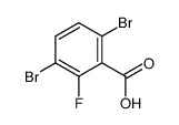 3,6-二溴-2-氟苯甲酸结构式