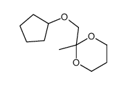 1,3-Dioxane,2-[(cyclopentyloxy)methyl]-2-methyl-(9CI)结构式