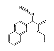 ethyl 2-azido-2-(naphthalen-2-yl)acetate结构式