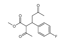 3-(4-fluorophenyl)-2-(1-oxoethyl)-5-oxohexanoic acid methyl ester结构式